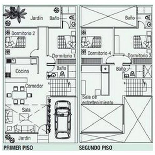 PLANOS DE CASAS 8X15