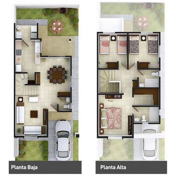 PLANOS DE CASAS 7X12