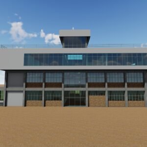 EDIFICIO MODERNO PREPARATORIA COMPLETO / REVIT