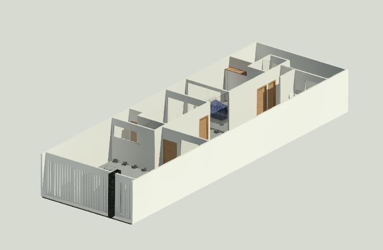 Casa de Interés Medio (Acceso frontal)